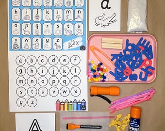 ABC Learning Kit for Kids Age 4-6 | Hands-On Alphabet Games & Activities