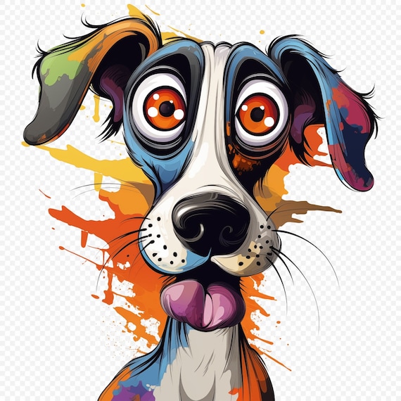 Funny Cute Dog PNG Image, Transparent Background
