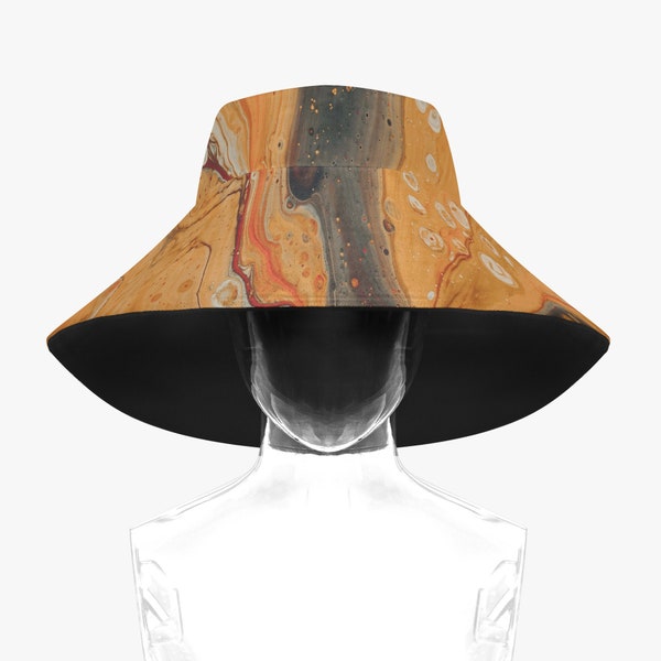 Boonie Hat: Blooming Beauty - Explore nature in style with this earth colors fantasy outdoor hat, perfect for sun protection and adventure