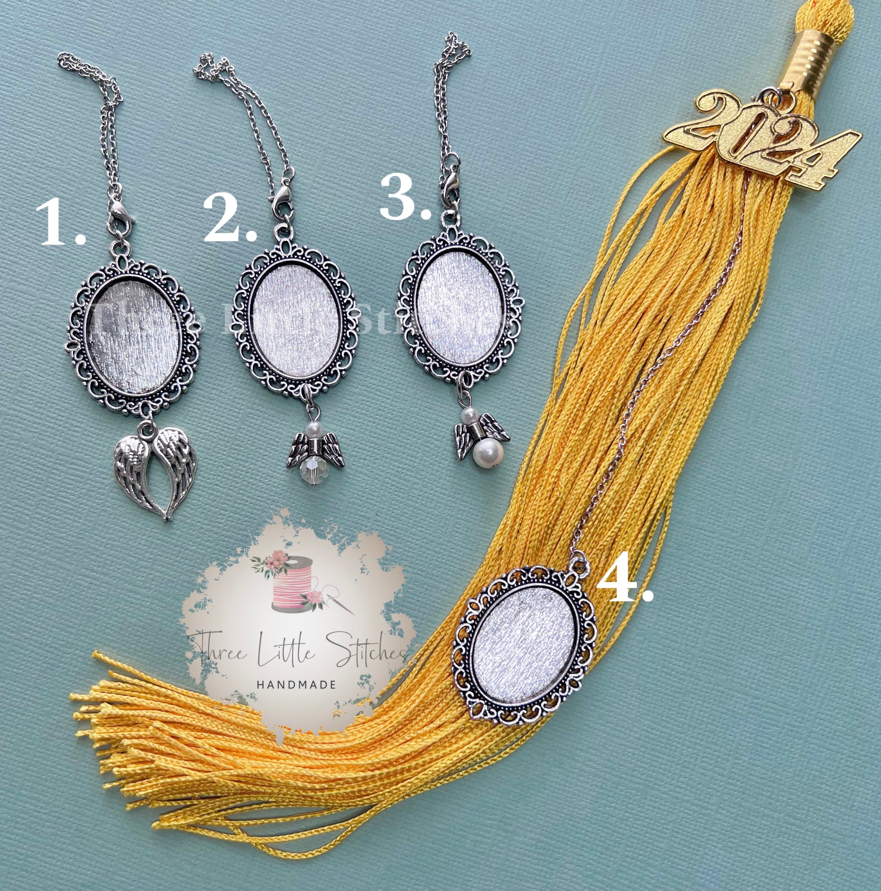 Graduation Memorial Photo Tassel Charm: "I Walk With You