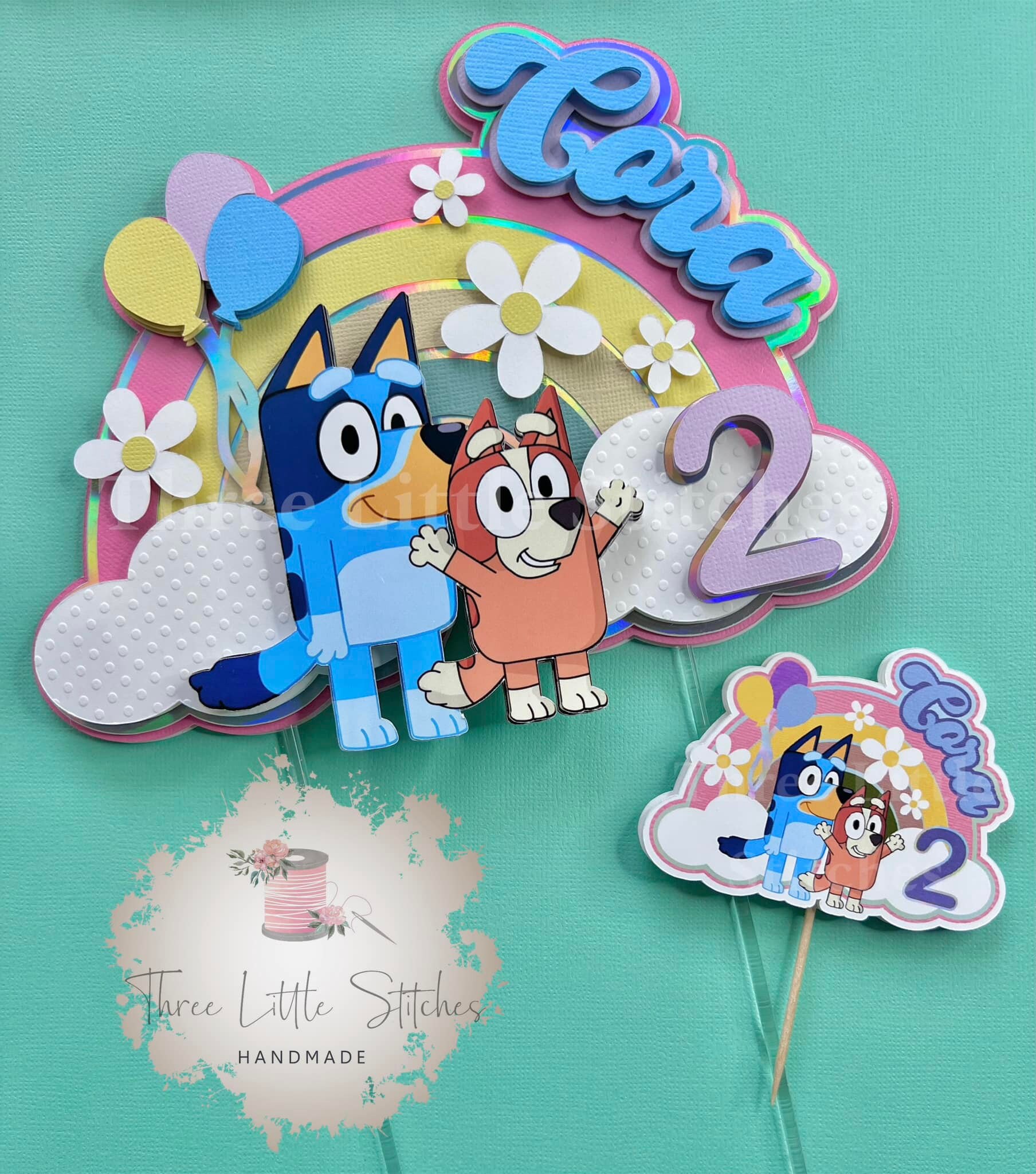 Bluey Bingo Cake Topper