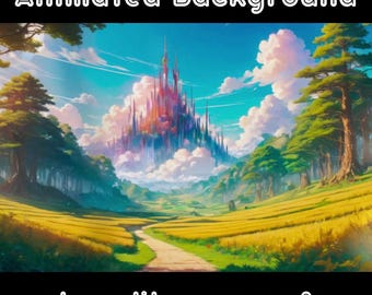 ANIMERAD BAKGRUND - Kingdom Arrival, Road, Castle (loop, 4k) VTUBER - Streama bakgrund - Videobakgrund - Lo-fi - D&D