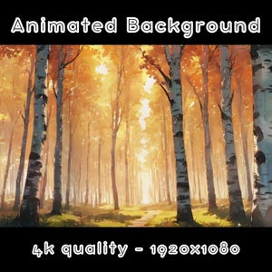 ANIMATED BACKGROUND - Lofty Woodland, Forest, Wilderness, Nature  (loop, 4k) VTUBER - Stream Background - Video Background - Lo-fi - D&D