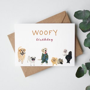 GRUSSKARTE 'Woofy Birthday'