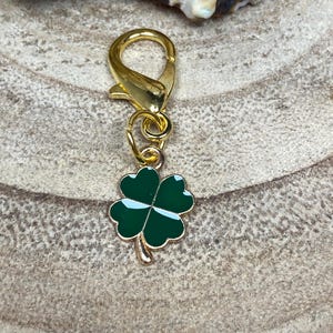 Key ring, bag charm, lucky clover, jewelry
