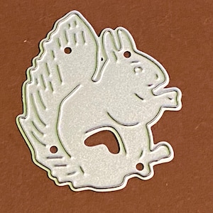 Pochoir de gaufrage écureuil, pochoir de perforation, animaux