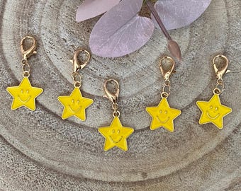 Keyring, star, lucky star, pendant, bag charm, jewelry