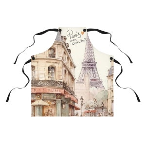 French Apron, cooking accessory, cooking essential, french cuisine, cook like a pro, look and feel French, French chef kitchen gift, classy