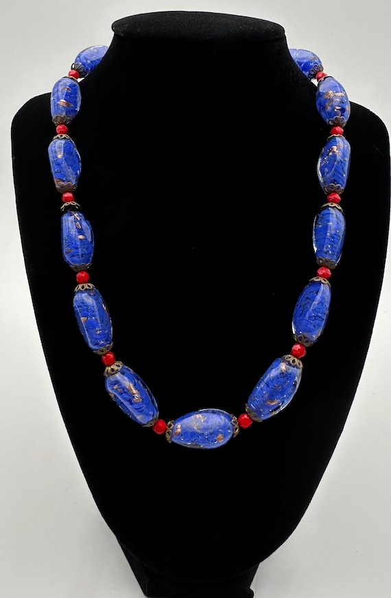 Vintage Murano Art Glass (Venetian) Bead Necklace 