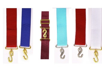 Mason Regalia belt extenders for masonic aprons in all levels and colours BRAND NEW Superior Quality
