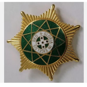 Insygnia masońskie Vintage Royal Order Of Scotland Członek Złota Gwiazda Odznaka Klejnotu