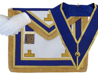 Freimaurer Regalia Craft Provincial Kleid Schürze Kragen Paket Lammfell TOP TIER