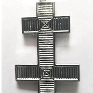 Masonic Knights Templar Preceptors Silver Cap Badge NEW TOP TIER