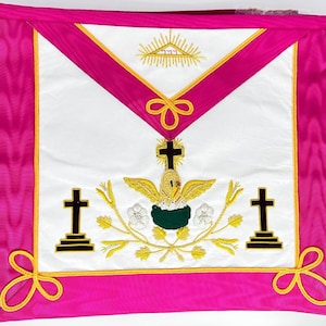 Scottish Constitution Rose Croix 18th Degree Apron Lambskin NEW TOP CLASS