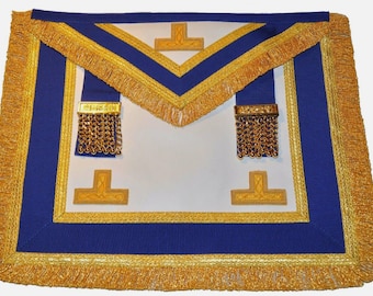 Masonic Regalia Craft Provincial Vollkleid Schürze Lammfell TOP TIER