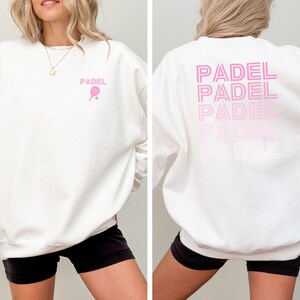 Felpa Padel, Felpa Padel Unisex Rosa Ripeti, Amante Padel, Maglietta Padel Tennis,
