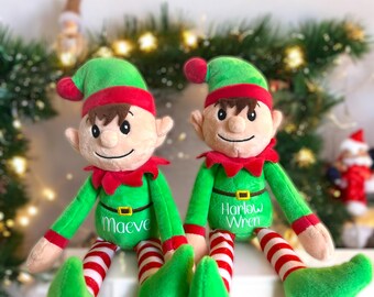 Personalised Elf Plush | Custom Name Christmas Gift - Etsy UK