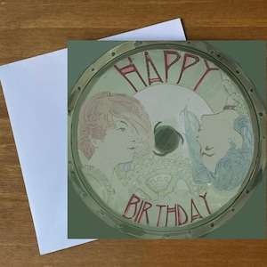 Tarjeta de cumpleaños LED Arcane inspirada en la televisión, juegos de computadora, geek, ciencia ficción, nerd, jugar, estación de juego, hermanas, liga personalizada, serie, arte, leyendas LOL