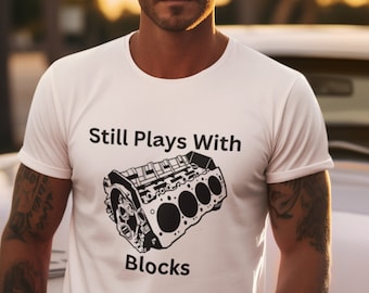 T-shirt souple unisexe, drôle de muscle car, amateur de voitures, hot rod, cadeau sur le thème musculaire américain rétro V8 pour lui/elle
