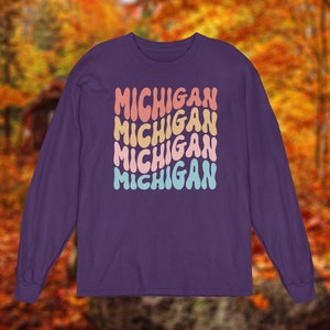 MIMichigan Retro Pastel Unisex Ultra Cotton Langarm-T-Shirt