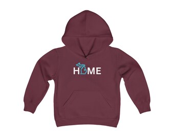 Michigan HOME Youth Heavy Blend Hooded Sweatshirt