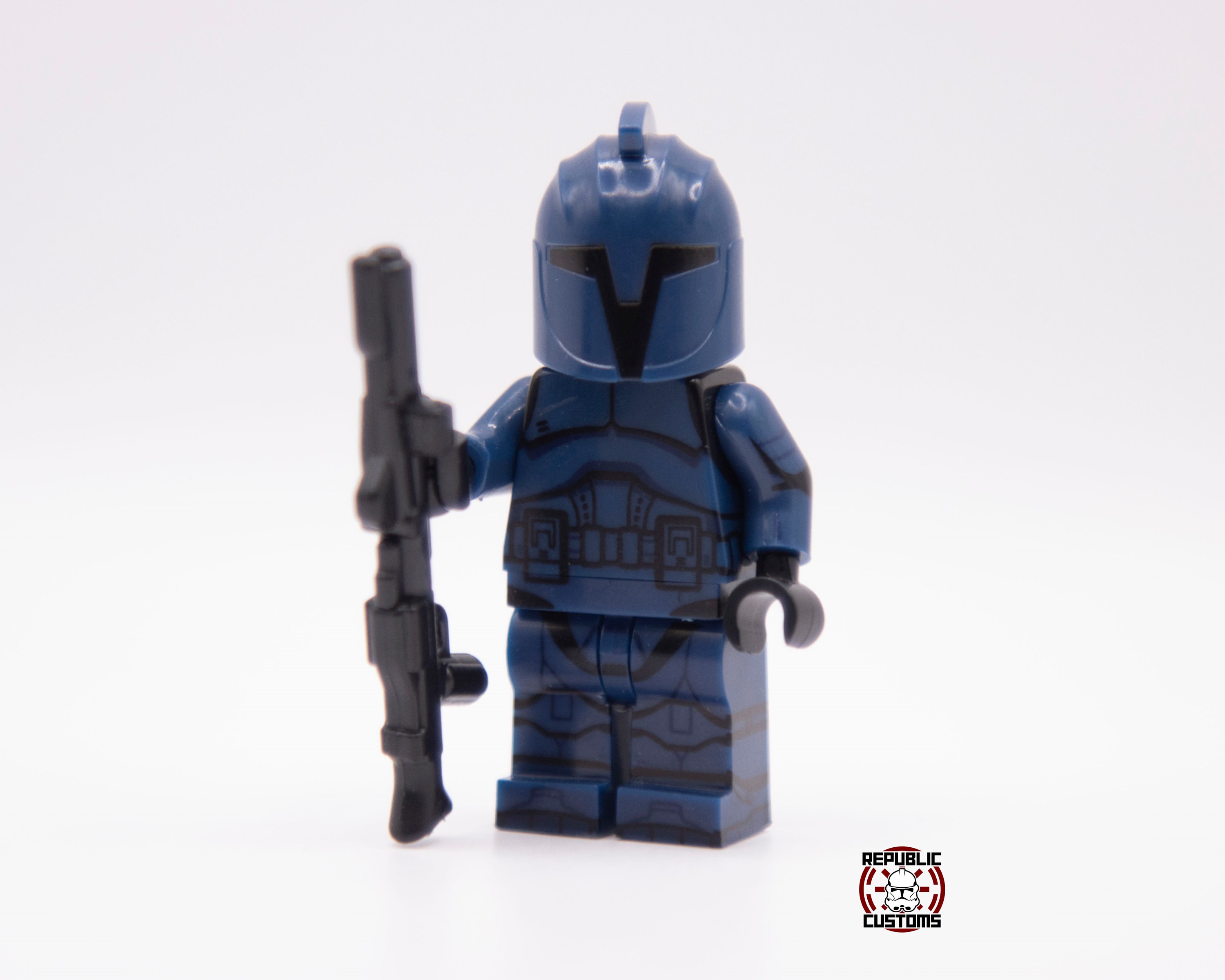 Senate Commando Custom Figure - Star Wars - Blue Trooper Senate Commando Custom Figure - Star Wars - Blue Trooper