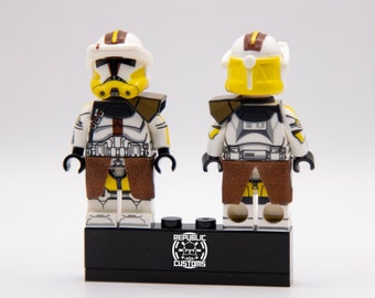 Commander Bly Custom Figure - Star Wars - 327th Star Corps - Clone Trooper - Aayla Secura Felucia -Yellow Clone - Republic Customs