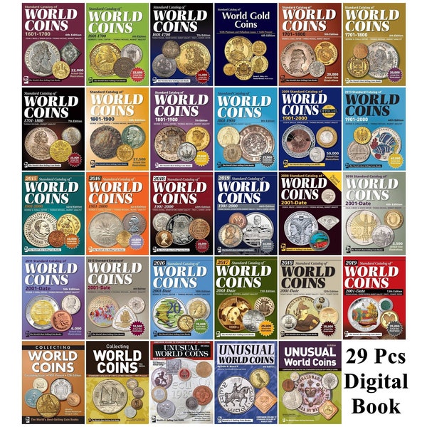 Mega Pack - World Coins, Gold - Silver - Copper, 1601 - Present - Pdf, Digital Book