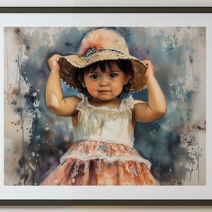 Vintage Latin American Children Portraits - Wall art for nurseries, kids rooms, home. Children of the world Collection