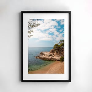 Photography sea, summer wall mural sea, landscape poster print, coastal motif wall mural digital download, maritime wall decoration, beach poster