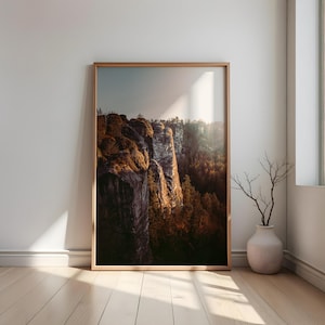 Photography of Saxon Switzerland – Digital Download | Mountain Panorama Instant Print | Landscape Image | Poster with Travel Motif