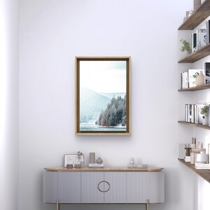 Fotografia de paisagem nevada – Download digital | Impressão de pôster com tema de inverno | Lago no inverno | Impressão instantânea de imagem da natureza imagem 13