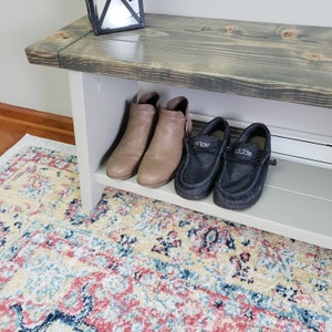 Woodworking Plans - DIY Entryway Bench - Furniture Plans - Plans for Woodworker PDF Woodworking Plans - 3D PDF - Dining room bench image 8