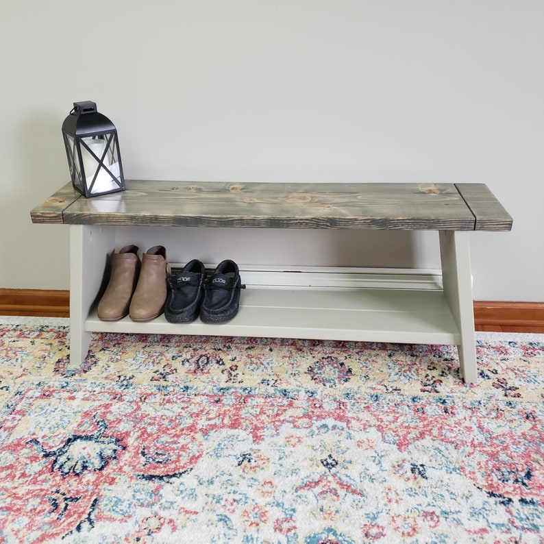 Woodworking Plans - DIY Entryway Bench - Furniture Plans - Plans for Woodworker PDF Woodworking Plans - 3D PDF - Dining room bench image 6