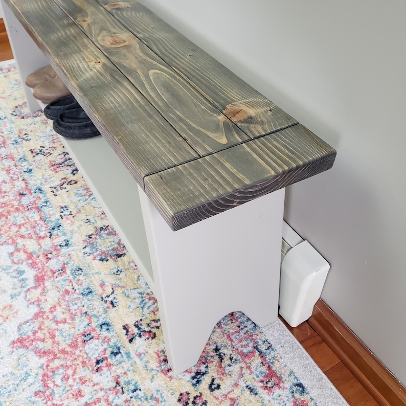 Woodworking Plans - DIY Entryway Bench - Furniture Plans - Plans for Woodworker PDF Woodworking Plans - 3D PDF - Dining room bench image 7