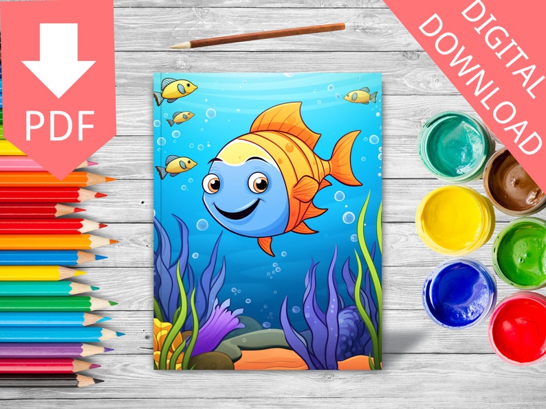 200 Sea Animals Coloring Pages - Digital Download for Relaxation and ...