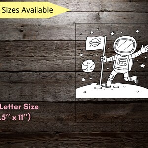 Space Activity Book for Kids, Printable Space Coloring, Printable Space ...