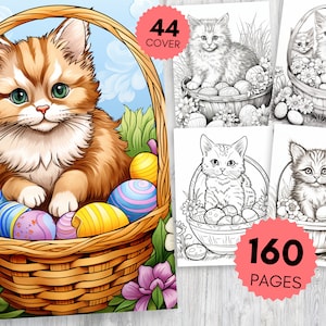 160+ Cat Coloring Pages for Kids and Adults - Printable PDF - Coloring Pages for adults and children - Relaxing Art Activities - Download