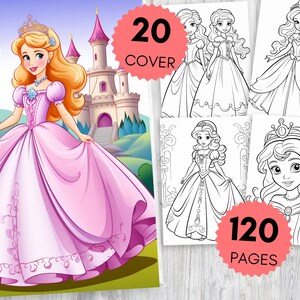 Desenhos de Princesas para Colorir para crianças Desenhos animados para colorir para imprimir Lembrancinhas de Festa de Princesa Desenhos fofos para colorir Menina para Colorir PDF
