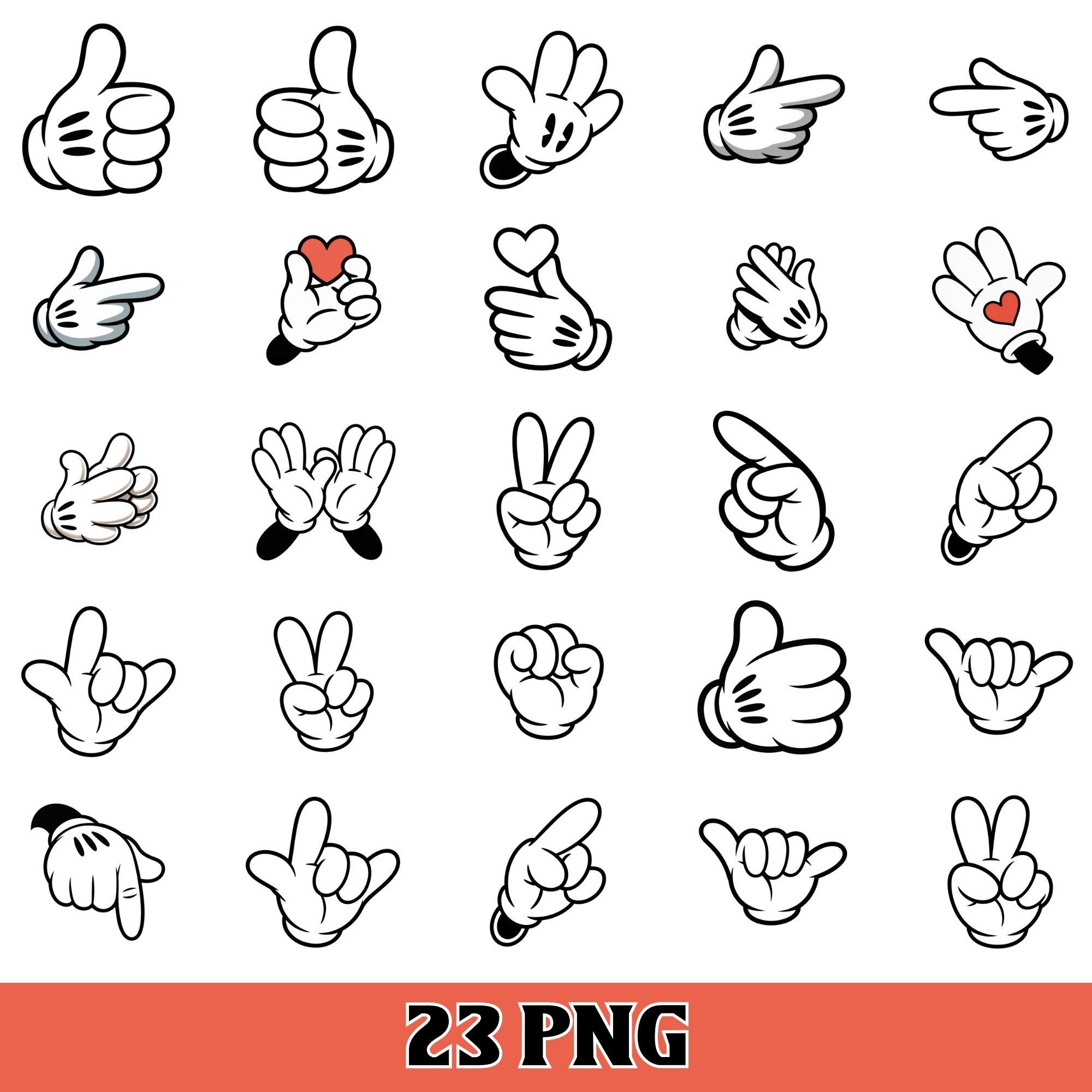 Mickey pointing hand - Etsy 日本