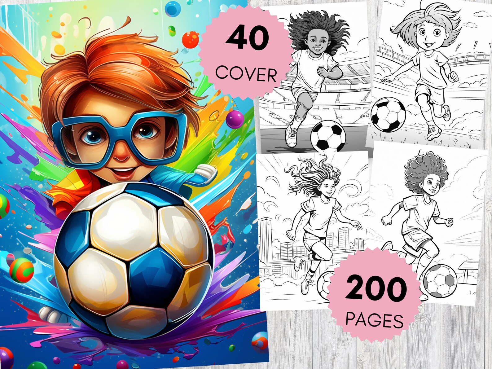 Coloriages de footballeuses - Coloriages pour enfants - Impression de