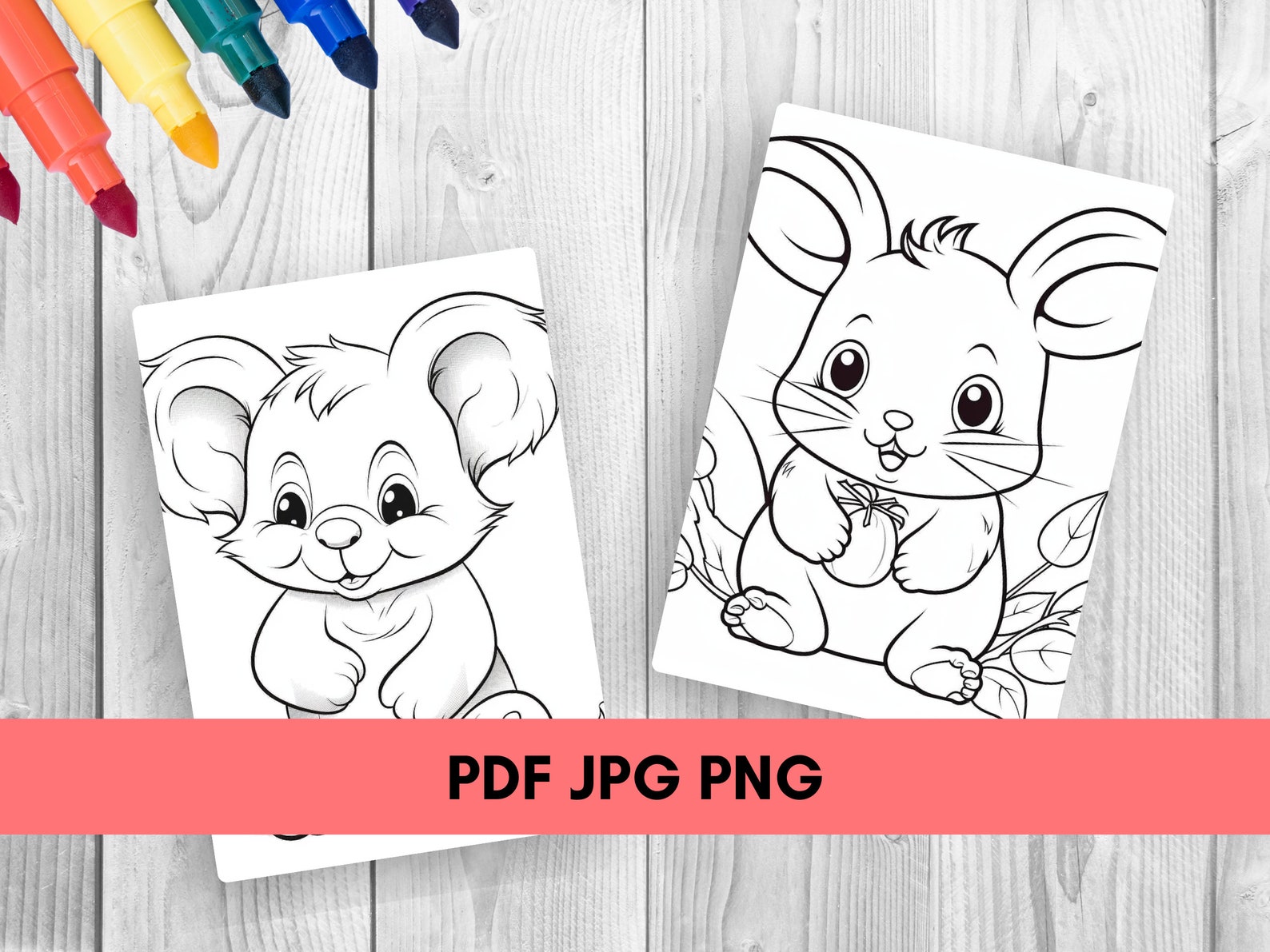 80 Cute Animals Coloring Pages, Printable Coloring Pages, Animals ...