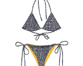 Lemon Berry Burst  recycled string bikini