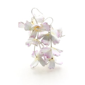 Maxi Orecchini "Gelsomino"  , orecchini leggeri,  ,orecchini pendenti, orecchini romantici,cartapesta, orecchini voluminosi ,orecchini sposa