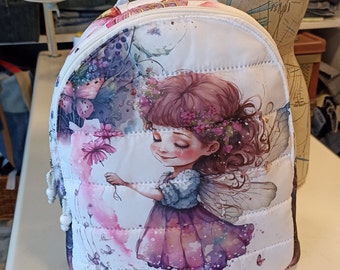 Colourful polyester backpack for everyday use.