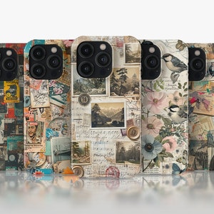 Vintage Handmade Scrapbook Phone Case - Custom Retro Design Cover 15 iPhones, Samsung Galaxy, & Google Pixel iphone 16