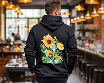 Sunflower Print Women's Hoodie