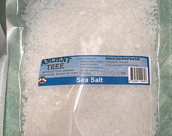 Sea Salt (Coarse Sea Salt) 1 lbs - Imported from Lebanon