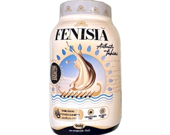 Fenisia Authentic Tahini, Made with Sudanese Sesame Seeds 2 lbs (908g) Lebanon