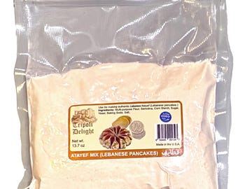 Tripoli Delight Authentic Lebanese Atayef Mix (Lebanese pancakes) 13.7 oz قطايف
